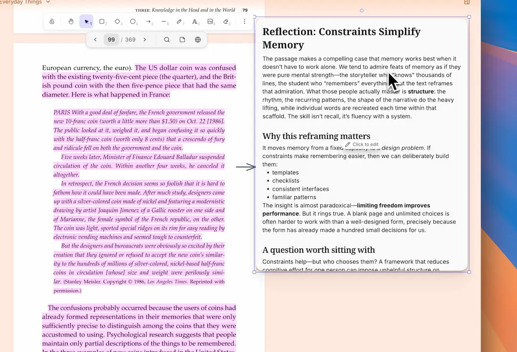 WYSIWYG notes